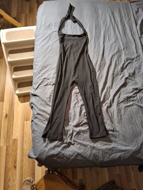 Sleek Black Halter Jumpsuit